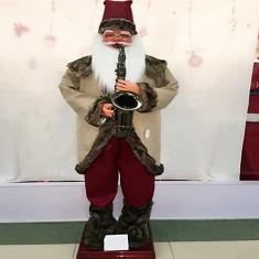 Papai Noel Dançante Animado Em Tamanho Real De 6' Com 8 Músicas, Papai Noel Dançante Cantando De Natal, Decoração De Papai Noel Com Agitação Elétrica, Para Enfeites De Pátio Doméstico De Árvore De