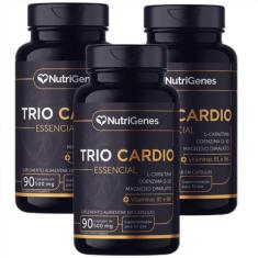3X Trio Cardio- Magnésio- Coq10- L- Carnitina- Nutrigenes