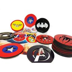 Jogo Da Memória 10 Pares Tátil Acessibilidade Super Heróis - Coleção T