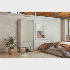 Guarda Roupa Closet Modulado Industrial 2 Porta 2 Gavetas Olivar