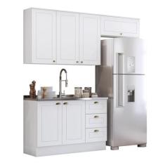 Cozinha Completa Americana 3 Peças Branco - Móveis Henn, Branco
