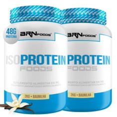 Kit 2x Iso Protein Foods 2kg - BRN FOODS, Baunilha