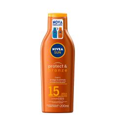 NIVEA SUN Protect & Bronze FPS 15 - Protetor Solar 200ml BLZ