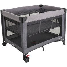 Berço Cercado Kiddo Fast Melange Grafite