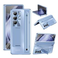 Capa de Estojo Compatível com capa para Samsung Galaxy Z Fold 6 com protetor de tela integrado, ultrafina, à prova de choque, antiarranhões, capa protetora de corpo inteiro para telefone compatível co