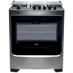 Fogão A Gás De Piso Consul 5 Bocas Mesa Em Aço Inox Cfs5nar Inox Bivolt