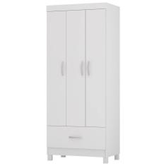 Guarda Roupa Solteiro 03 Portas 31060 Branco Demobile