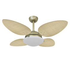 Ventilador De Teto Volare Gold Palmae 4 Pás Natural 220V, 220V