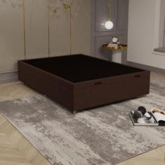 Base Box Baú 138cm Multi JSW - JSW Moveis, Marrom