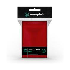 Sleeve Shield TCG Matte: Vermelho - Meeple Br - Galápagos Jogos