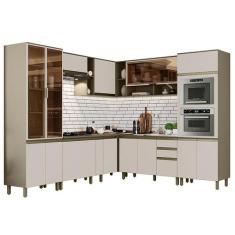 Cozinha Completa de Canto 10 Peças Connect com Torre Quente e Cristale