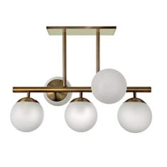 Infinitylux Lustre Bola 50x60X50 5 Lampada Bivolt REF 20 Bronze