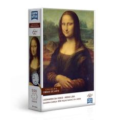 Quebra Cabeça 500 Peças Leonardo Da Vinci Mona Lisa Monalisa