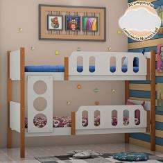 Beliche Solteiro Ônix Branco com Caramelo Luminária Nuvem