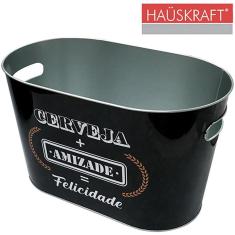Champanheira/Balde De Gelo De Metal Oval Amizade Hauskraft
