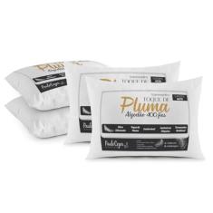 Travesseiro Toque de Pluma Pena Percal 100% Algodão 400 Fios 50x70cm Antiácaro, Antialérgico, Lavável em Máquina (4)