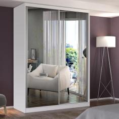 Guarda Roupa Solteiro 2 Portas 2 Espelhos - Foscarini