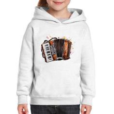 Moletom Infantil Acordeon Sanfona - Foca na Moda, Branco, 4