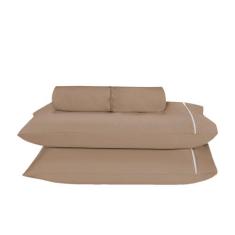 Lencol Ponto Palito Super King 3 pç Microfibra Premium 170 Fios Roupa 