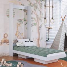 Cama Solteiro Articulável Vertical 80 Vancouver Branco