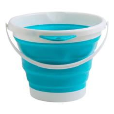 Balde Retrátil Dobrável Silicone 10 Litros Portátil