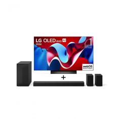 Combo LG Smart TV OLED Evo AI C4 4K 55 Polegadas 2024 + SoundBar S60TR 5.1 Canais Bluetooth 5.3 Dolby Digital
