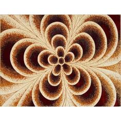 Tapete Lotus Retangular Veludo 198x300 cm Creme