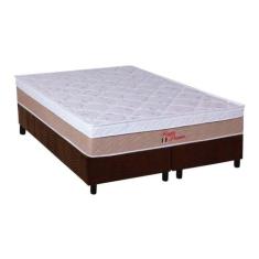 Cama Box Queen: Colchão Ortopédico Orthoflex Foggia Premier + Base CRC