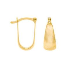 Brinco Rommanel Banhado A Ouro Pequena Argola U Lisa Adulto / Infantil