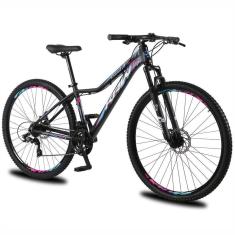 Bicicleta aro 29 KRW Alumínio 24 Velocidades Freio a Disco Suspensão dianteira Mountain Bike KR1-Unissex