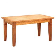 Mesa De Jantar 1,5 M Em Madeira Maciça Natural