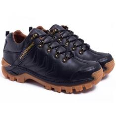 Tênis Masculino San-Diego Coturno Robusto Solado Costurado Casual Cadarço Ajustável-Masculino