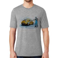 Camiseta Lava Jato - Foca na Moda, Cinza, M