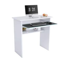 Escrivaninha Sem Gaveta Escritório Home Office Branco 75cm