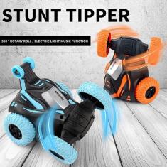 Brinquedo Infantil Carrinho Laranja Gira 360 Graus Com Som E Luz - Toy