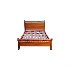 Cama Casal De Madeira Maciça Natural