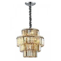 Pendente De Cristal Hera 49cmx48cm Bella Iluminação Conhaque