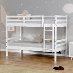 Beliche Solteiro Dreams Madeira Maciça Branco Megamobilia