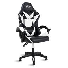 Cadeira Gamer Preto e Branco Healer Lancer Reclinável Giratória