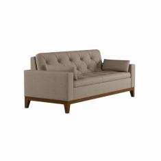 Sofá 3 Lugares Reno Suede Bege