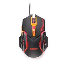 Mouse Gamer Dpi 2400 Preto/Laranja Multilaser - MO270