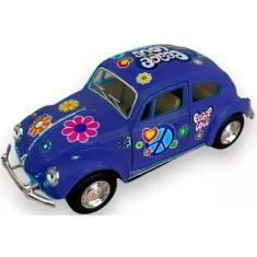 Carro Miniatura Fusca Hippie Azul Escala 1:43 6836-28 - Dorémi - COML 