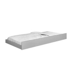 Cama Auxiliar Solteiro Eleganza - J E A MOVEIS, Branco