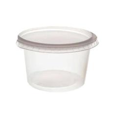 Pote Redondo Com Tampa Prafesta 200Ml 24Und
