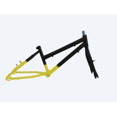 Quadro Bicicleta de Alumínio Aro 24 Infantil Wendy, Preto degradê, Ama