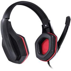 FONE HEADSET GAMER VX GAMING OGMA P2 STÉREO COM MICROFONE - PRETO E VERMELHO - VINIK