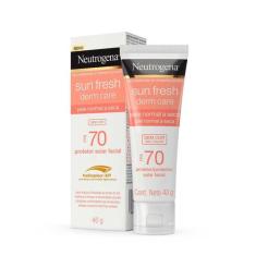 Protetor Solar Facial Neutrogena Sun Fresh Dry Skin Sem Cor Fps70 40G