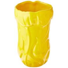 Vaso Relevo Tulipa Pequeno Ceramicas Pegorin Amarelo