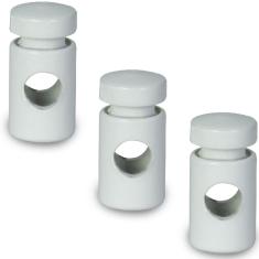 Kit Com 3 Desviador De Cabo Para Pendentes Lustre Branco