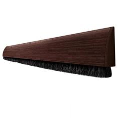 Veda Porta Adesivo - Escova Madeira Escura - 100 Cm - Comfort Door